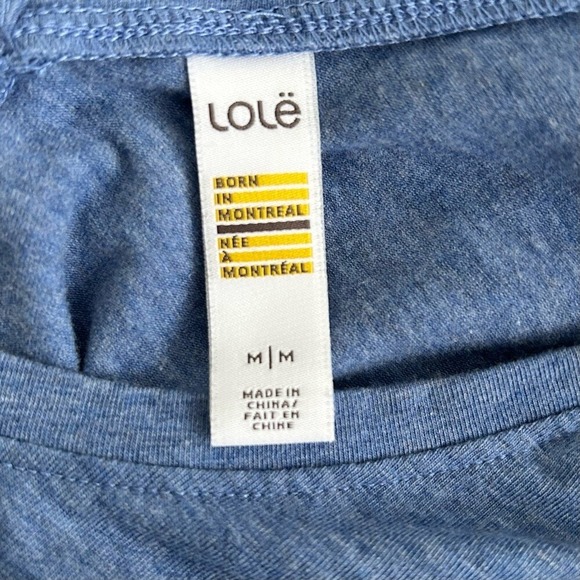 Lolë Luisa 3 medium strength blue athleisure dress with open back - Picture 7 of 9